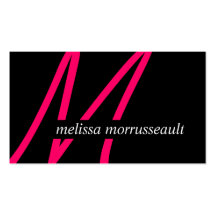 Modern Monogram Business Cards