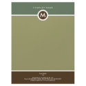 Modern Monogram Business Letterhead