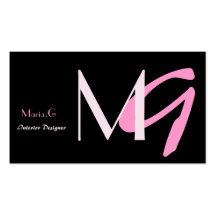 Modern Monogram businesscards Business Card Templates