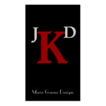 Modern Monogram businesscards Business Card Templates