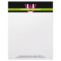 Modern Monogram Letterhead