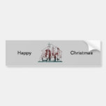 Modern Nativity Christmas Art Bumper Stickers