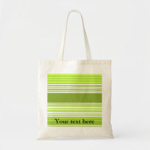 Modern neon green and moss stripes bags