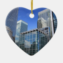 Modern Office Buildings Christmas Tree Ornaments