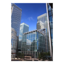 Modern Office Buildings Personalized Announcement