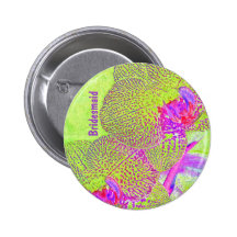 Modern orchid bridesmaid button