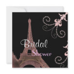 Modern Paris Vintage Bridal Shower Invitation