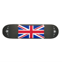 Modern Pattern English Flag Skateboard Deck