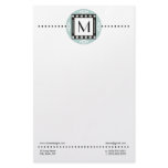 Modern Personalized Monogrammed Stationery