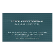 Modern Petrol Carbon Fibre Photo Business Card
