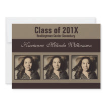 Modern Photo Graduation Announcement or Invitation
