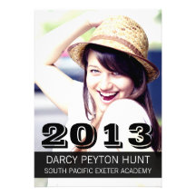 Modern Photo Graduation Party Invitations