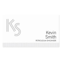 Modern Plain Petroleum Engineer Business Card