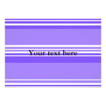 Modern purple and white stripes invites