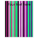 Modern purple pink and green stripes