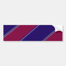 Modern purple violet diagonal stripes bumper stickers