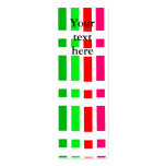 Modern rainbow dots and dashes business card