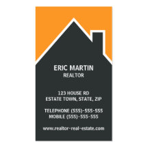 Modern real estate agent, architect or realtor business card