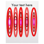 Modern red and pink circles