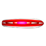 Modern red and pink circles skateboard deck