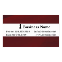 Modern Red Horizontal Business card