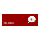 Modern Red Profile Card business cards