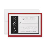 Modern Red Rose RSVP