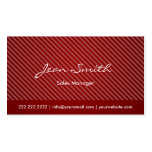 Modern Red Stripes Sales Manager Business Card
