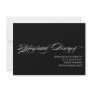 Modern Rehearsal Dinner Invitations Black White