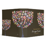 Modern Retro Circle Tree Recipe Binder Organizer