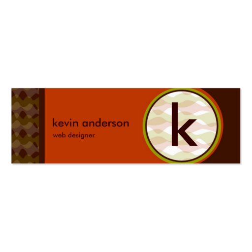 Modern Retro MiniCard Business Cards