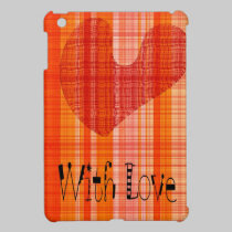 Modern romantic design with a design text ipad mini cases