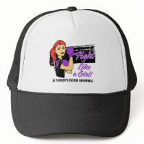 Modern Rosie Fight Like a Girl Alzheimers Disease Trucker Hat