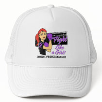 Modern Rosie Fight Like a Girl - Domestic Violence Hats