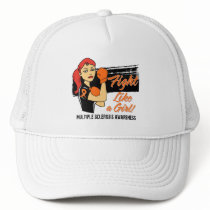 Modern Rosie Fight Like a Girl Multiple Sclerosis Mesh Hat