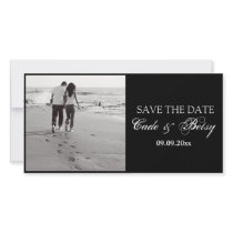 Modern "Save-the-date" Announcement (Photo) B&W