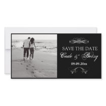 Modern "Save-the-date" Announcement (Photo) B&W