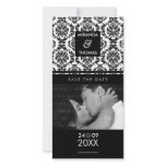 MODERN SAVE THE DATE CARD :: damask colours 10 photo cards