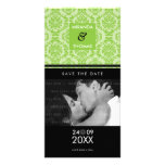 MODERN SAVE THE DATE CARD :: damask colours 1 photo cards