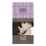 MODERN SAVE THE DATE CARD :: damask colours 7 photo cards