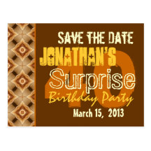 Modern Save the Date Surprise 40th Party W1946 Post Card