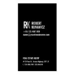Modern Simple Black & White Card business cards