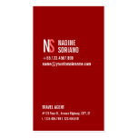 Modern Simple Black & White Card business cards