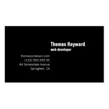 Modern Simple & Plain Affordable Business Card