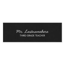 Modern & Simple Teacher Business Card