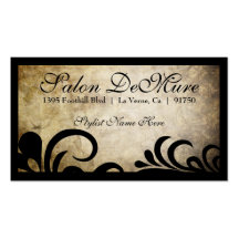 Modern Sophisticated Designer Salon Business Card