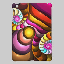 Modern Spiral, Fractal, Abstract ipad mini cases