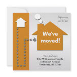 Modern Square Bold Orange Moving Announcements