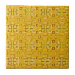 Modern squares mosaic pattern yellow tiles