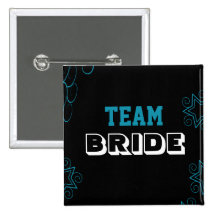 modern star floral Team Bride women Pins